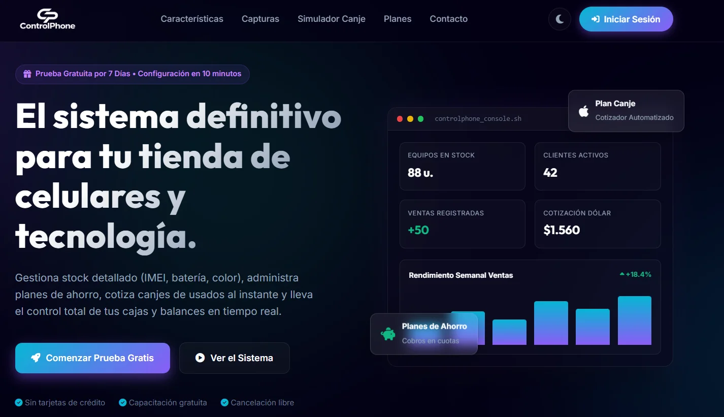 ControlPhone: Gestión Integral de Stock, Ventas & Analítica